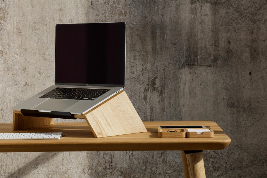 Supporto per Laptop in Legno Ergonomico