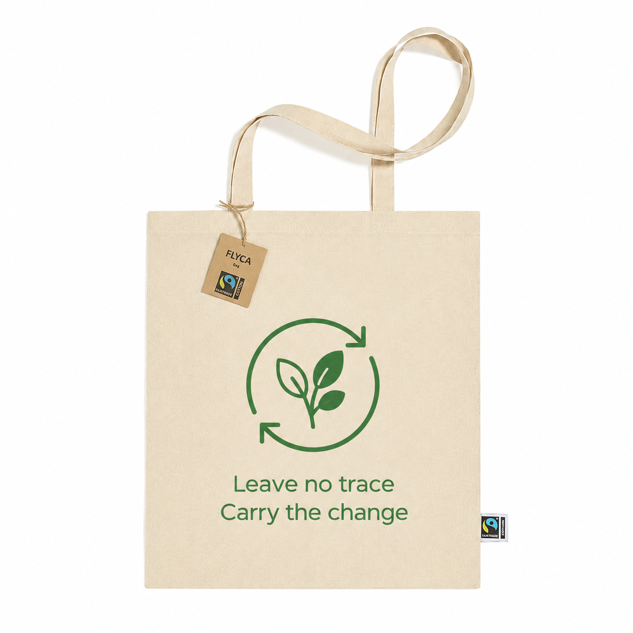 Shopper Fairtrade in Cotone – Leave No Trace, Carry the Change