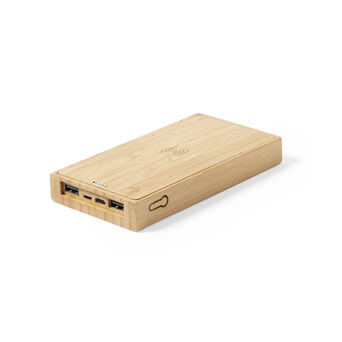 Power Bank Solare in Bambù 10.000 mAh