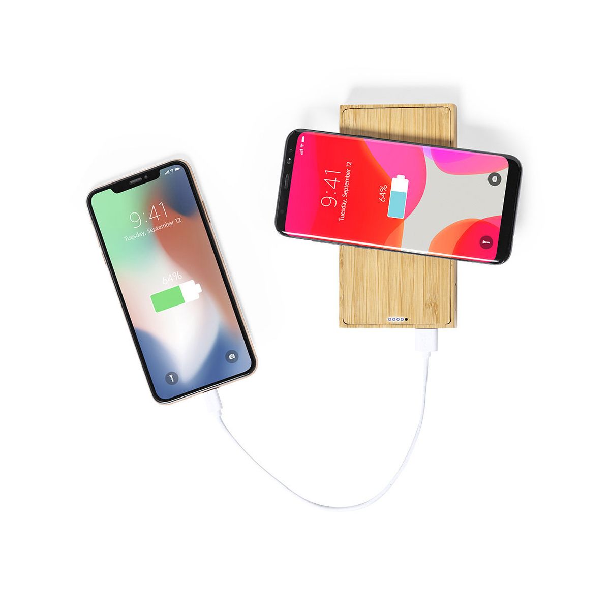 Power Bank Solare in Bambù 10.000 mAh