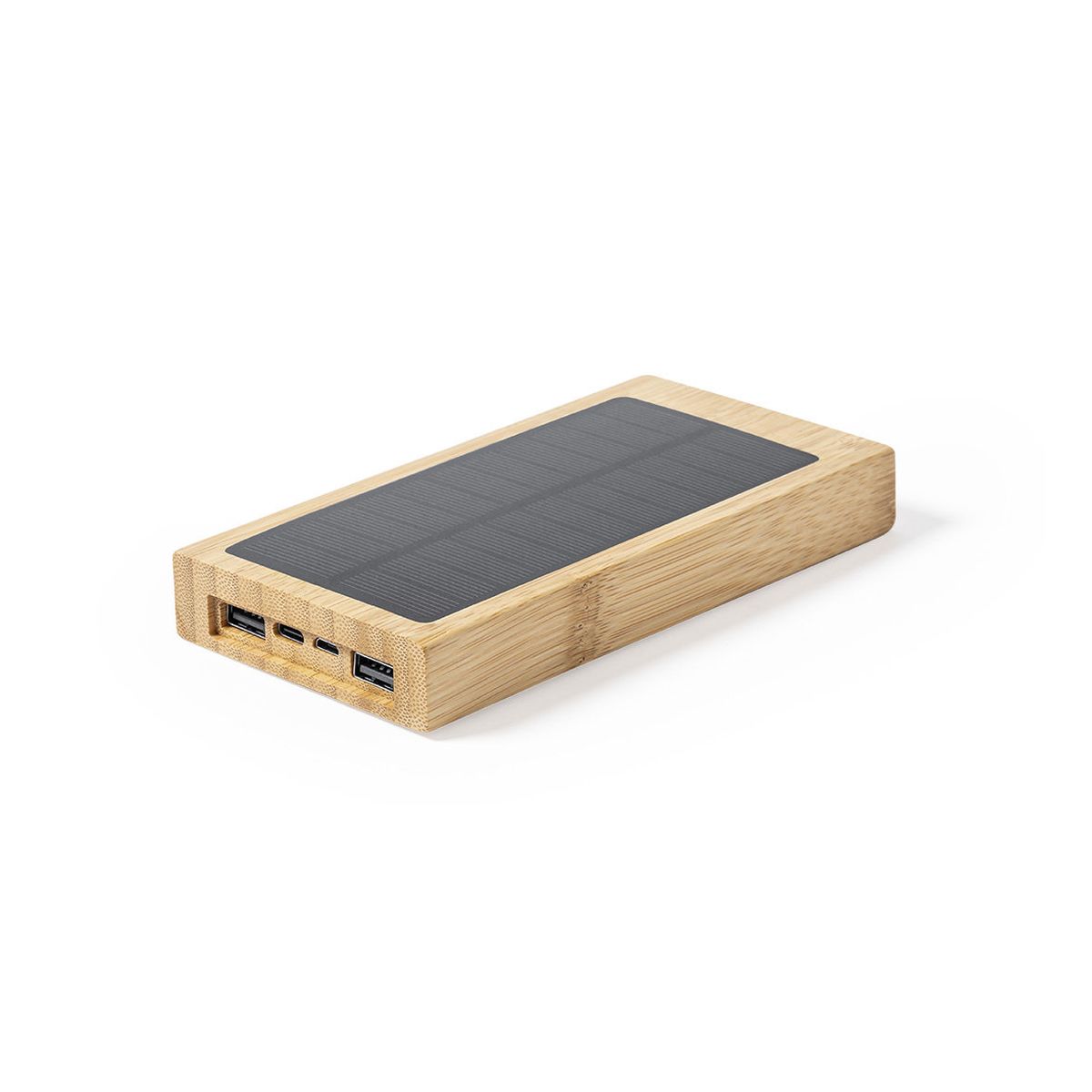 Power Bank Solare in Bambù 10.000 mAh
